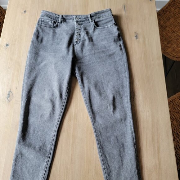 Loft Curvy Skinny Gray Jeans - Picture 1 of 7